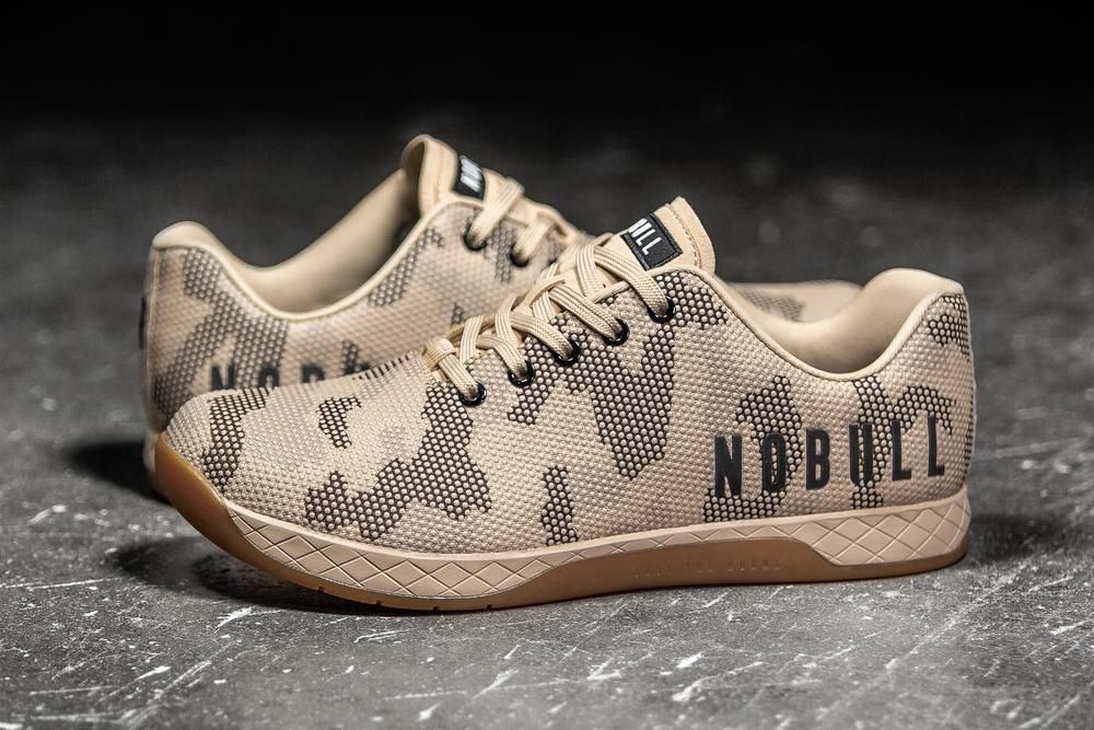 Trainers NOBULL Femme Sable Camouflage - Chaussures NOBULL Sand Superfabric,France (6749-YEOAG)